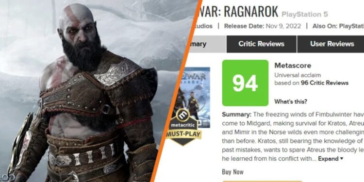 God of War Ragnarok به دومین بازی برتر 2022 از نظر امتیاز متاکریتیک تبدیل شد