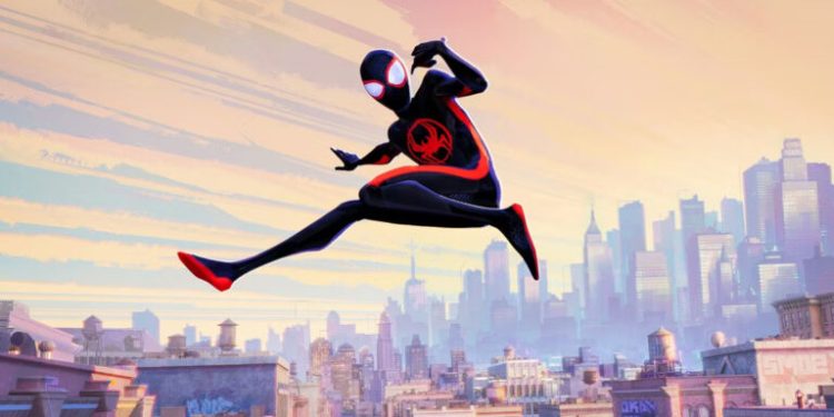 تصویری از شهر مامبتن از انیمیشن Spider-Man: Across the Spider-Verse