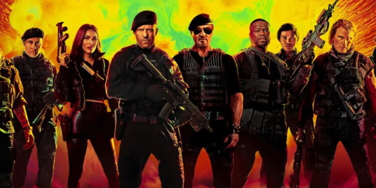 صف آرایی بزن بهادرها در پوستر جدید فیلم Expend4bles