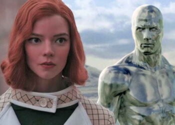 ایفای نقش آنیا تیلور-جوی به عنوان سیلور سرفر مونث در فیلم Fantastic Four