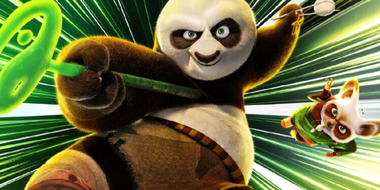 ایستادگی پیروزمندانه پو در تصویر جدید انیمیشن Kung Fu Panda 4