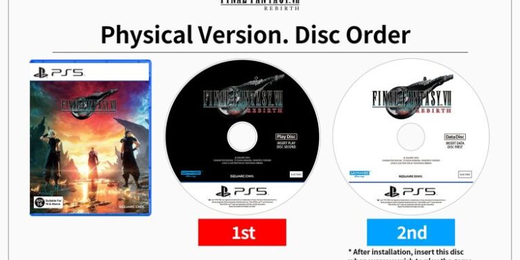 اشتباه چاپی دیسک‌های Final Fantasy 7 Rebirth در شرق آسیا