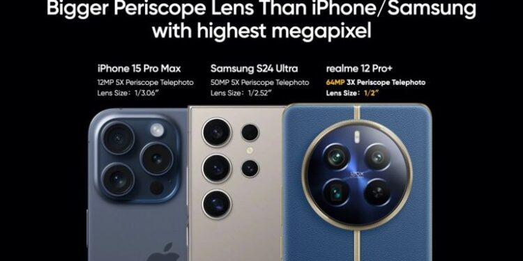 عرضه موبایل جدید realme 12 Pro+ رقیبی سرسخت برای آیفون و سامسونگ