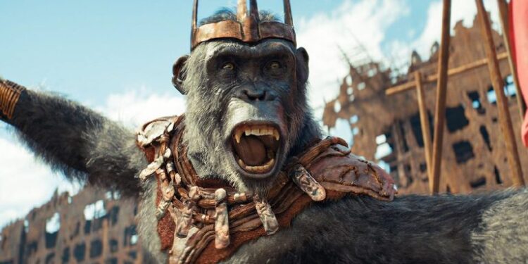 حضور پادشاه میمون‌ها در پوستر جدید Kingdom of the Planet of the Apes