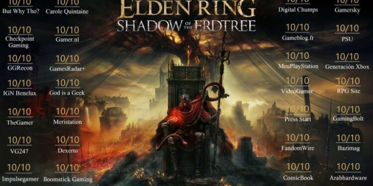 Elden Ring Shadow of the Erdtree اکنون بهترین عنوان سال در متاکریتیک است