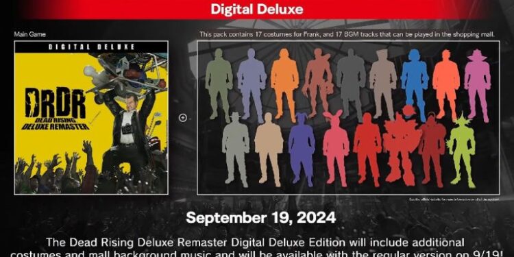 نسخه Deluxe بازی Dead Rising Remaster شامل لباس‌هایی از Resident Evil و Mega Man می‌شود