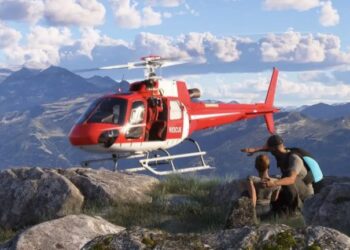 در Microsoft Flight Simulator 2024 می‌توان از هواپیما خارج شد و نقشۀ بازی را پیاده کاوش کرد