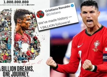 کریستیانو رونالدو در شبکه‌های اجتماعی تاریخ‌ساز شد