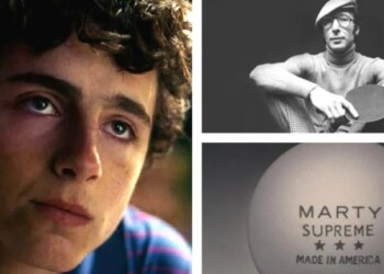 تصاویری از پشت صحنه فیلم Marty Supreme با بازی تیموتی شالامی منتشر شد