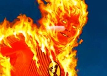 اولین تصاویر پشت صحنه فیلم The Fantastic Four: First Steps: جوزف کوئین در لباس هیومن تورچ